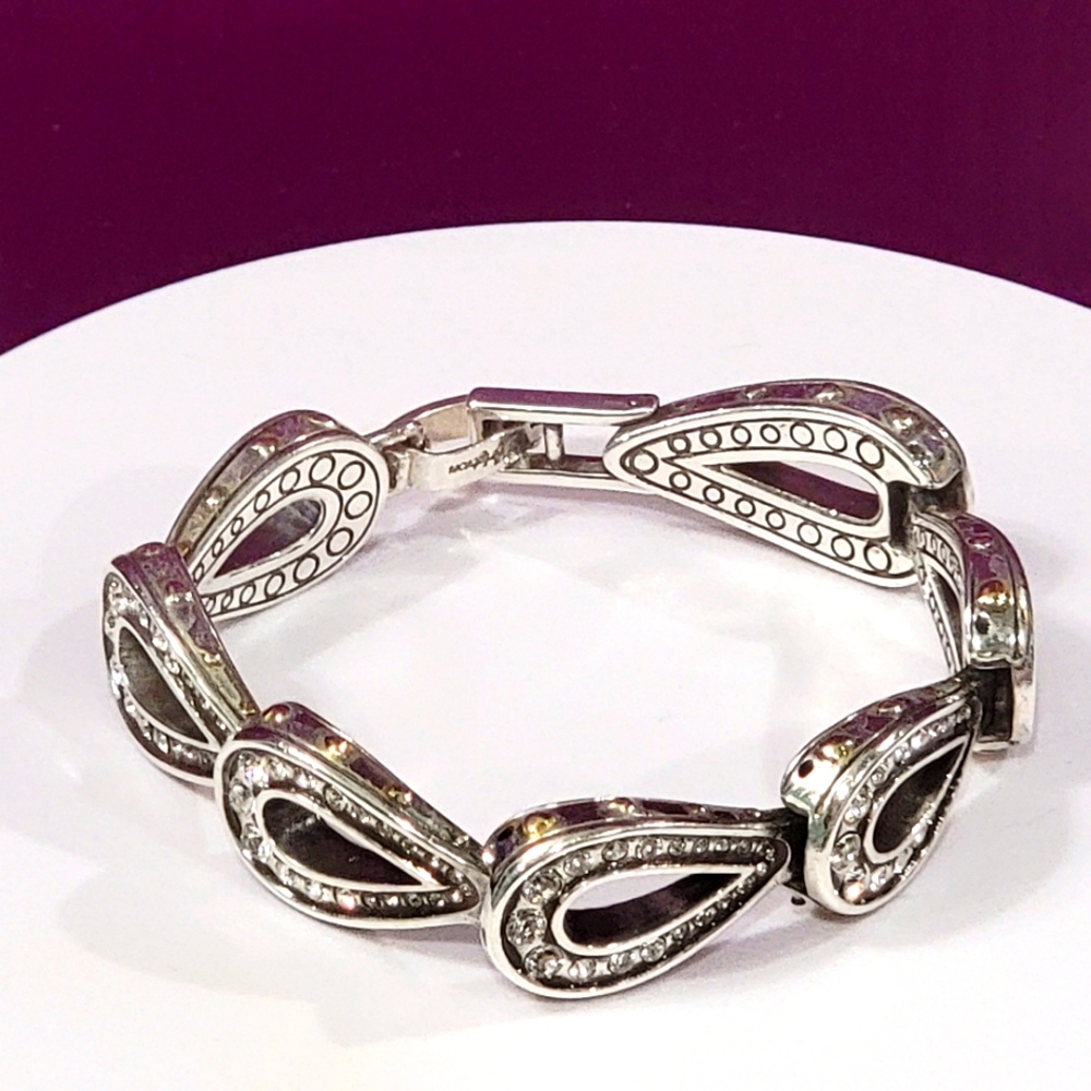 Brighton Retired Plaza Teardrop Hearts Nwot - image 7